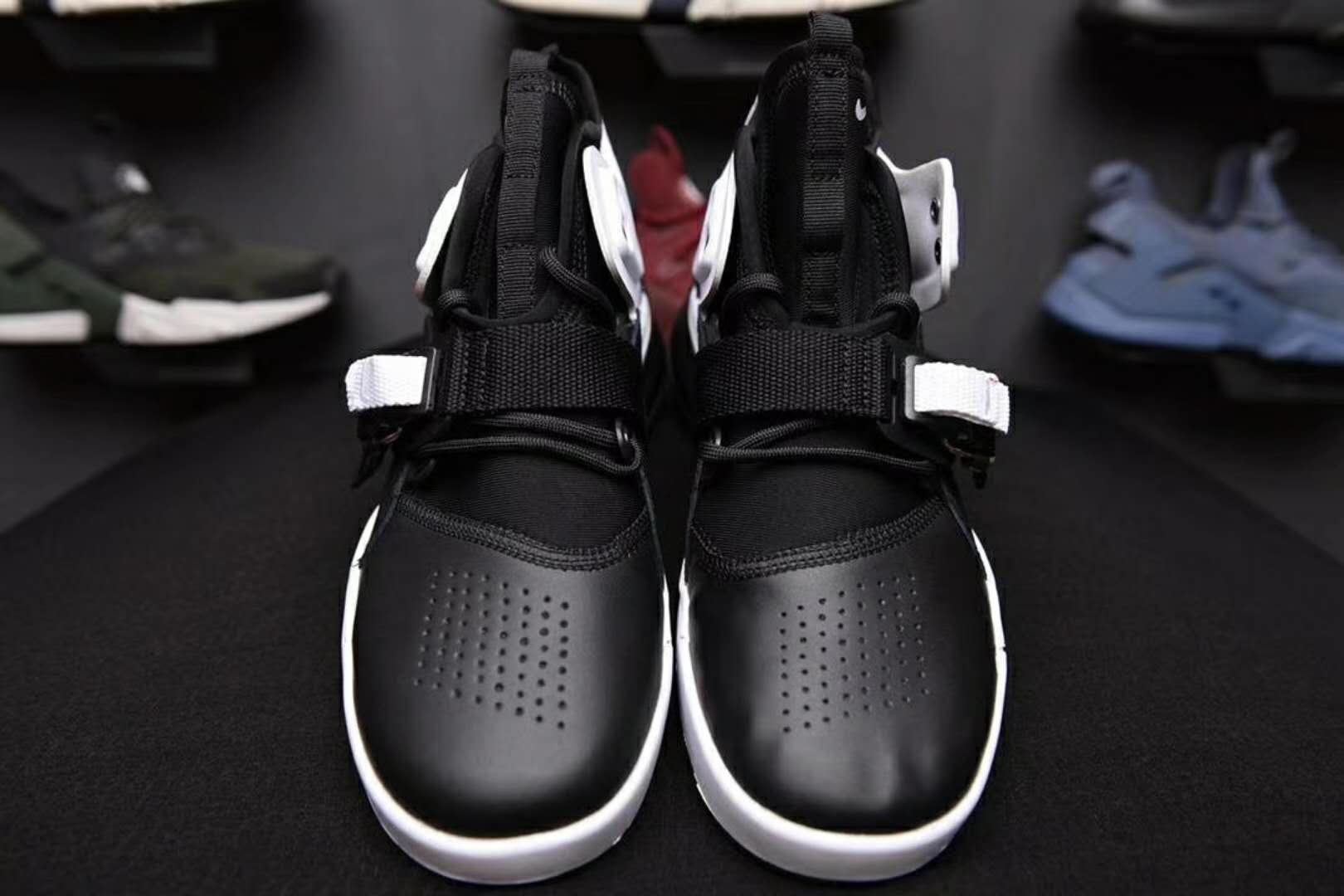 Nike Air Force 270 Mid Black White Shoes - Click Image to Close